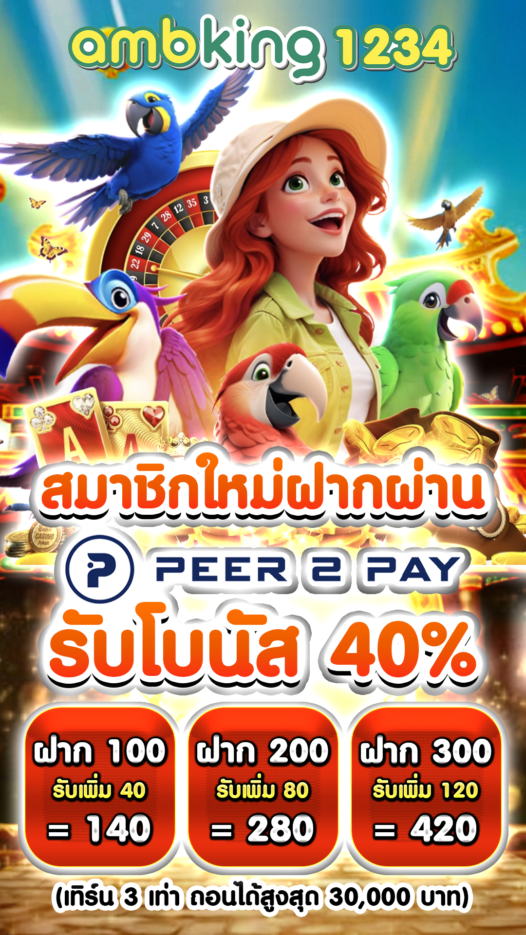 แอพสล็อตเครดิตฟรี100 - แบนเนอร์โปรโมชั่น